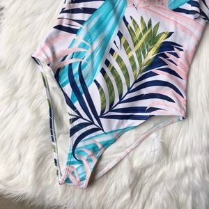 Off-the-shoulder bathing suit